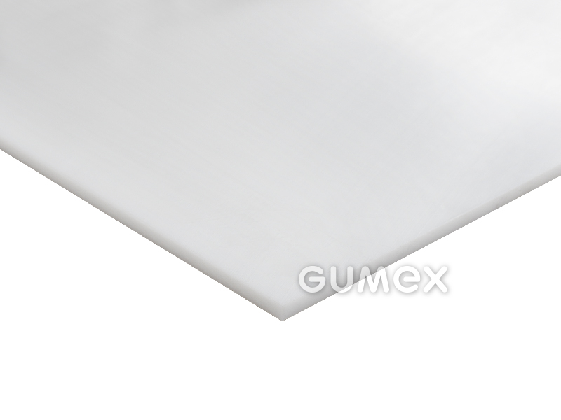 Polyethylenplatte SIMONA® PE 500, 10mm, 2000x1000mm, FDA, 65°ShD, -100°C/+80°C, weiß, 
